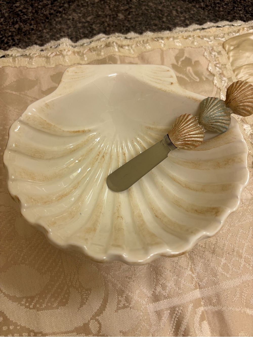 Shell Bowl and Spreader